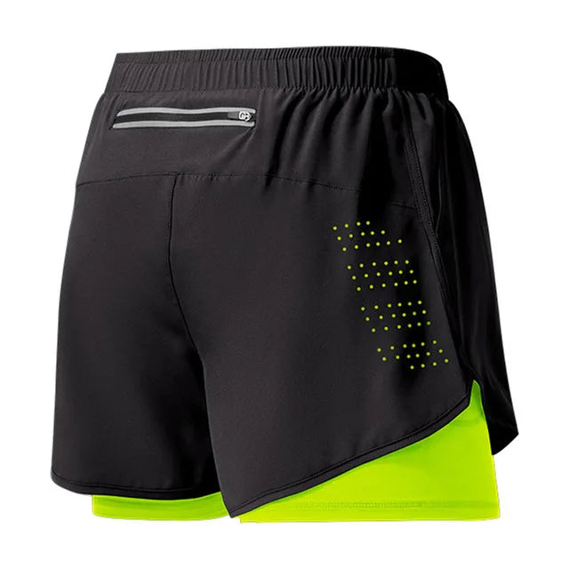 Shorts de Running para Hombre – Secado Rápido, Doble Capa