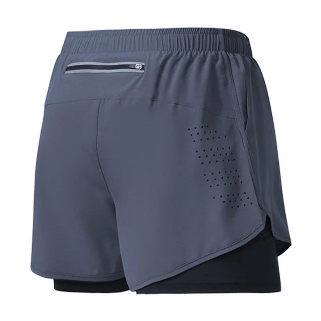 Shorts de Running para Hombre – Secado Rápido, Doble Capa