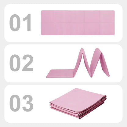 Tapete de Yoga Plegable Rosa – EVA Antideslizante 3/4/6mmTapete de Yoga Plegable Rosa
