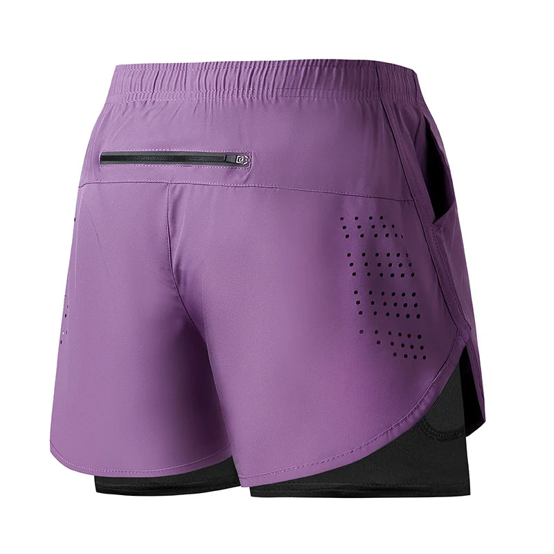 Shorts de Running para Hombre – Secado Rápido, Doble Capa