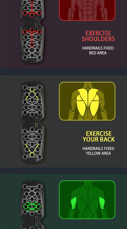 Push-up Board Multifuncional Plegable – Entrenamiento de Pecho, Brazos y Espalda