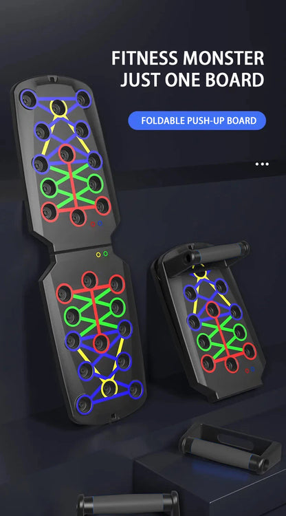 Push-up Board Multifuncional Plegable – Entrenamiento de Pecho, Brazos y Espalda