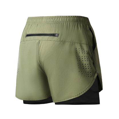 Shorts de Running para Hombre – Secado Rápido, Doble Capa