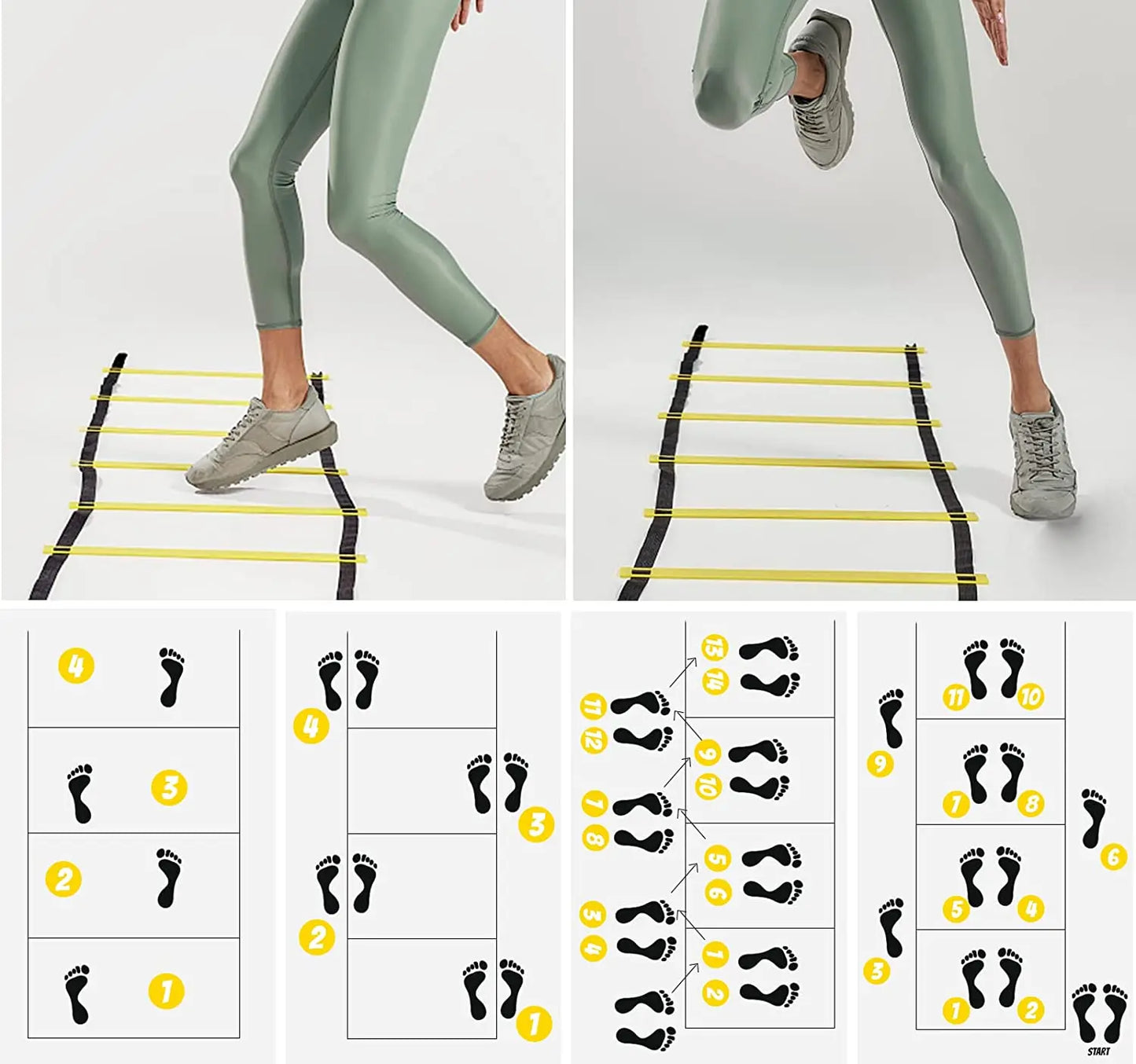Escalera de Agilidad para Entrenamiento de Velocidad y Coordinación