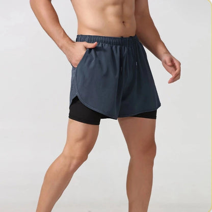 Shorts de Running para Hombre – Secado Rápido, Doble Capa