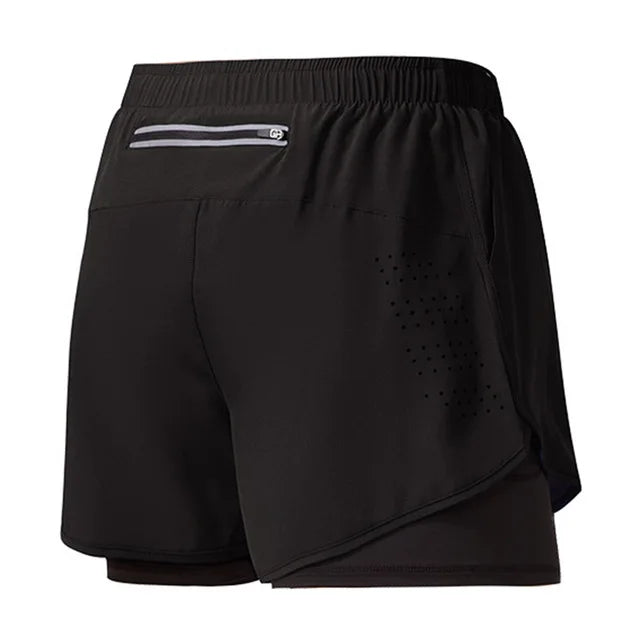 Shorts de Running para Hombre – Secado Rápido, Doble Capa