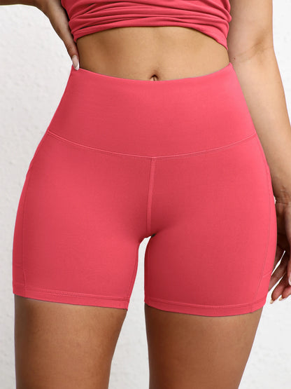 Shorts de Yoga con Bolsillos Mujer – Cintura Alta y Efecto Levantamiento