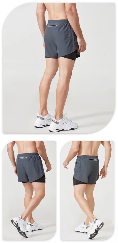 Shorts de Running para Hombre – Secado Rápido, Doble Capa