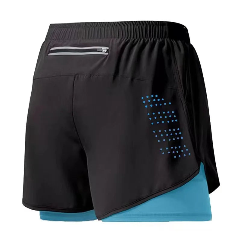 Shorts de Running para Hombre – Secado Rápido, Doble Capa