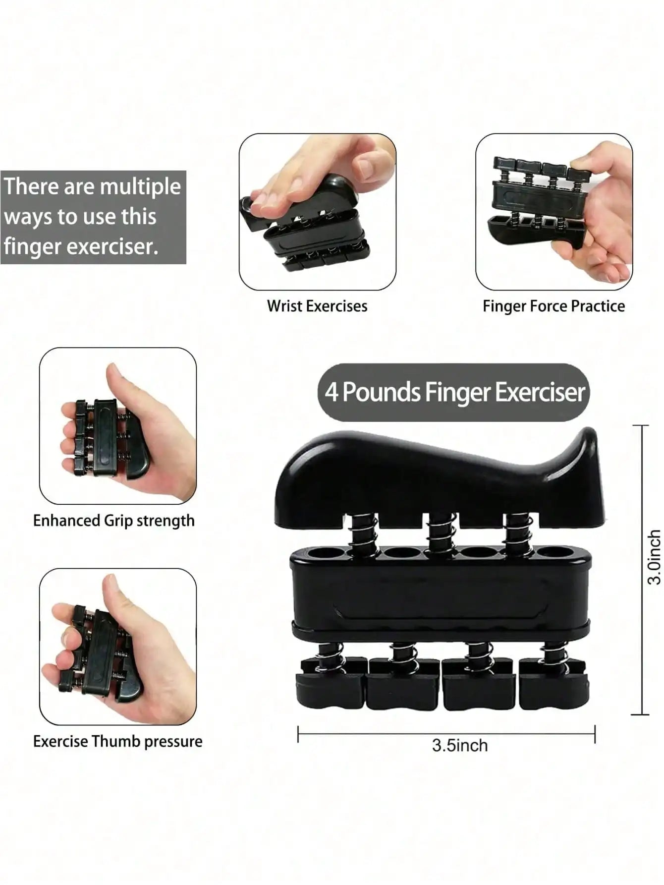 Set Entrenador de Agarre Ajustable 5 en 1 – Fuerza de Manos y Antebrazos